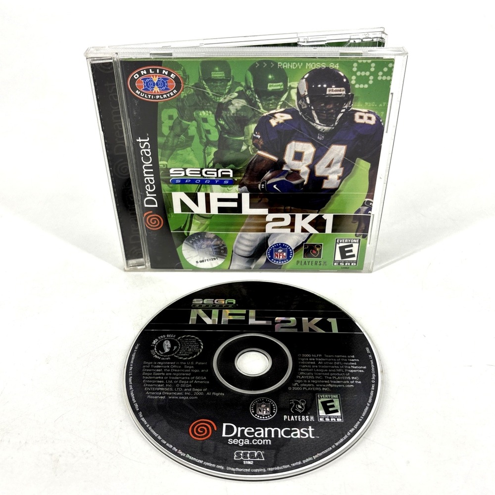 NFL 2K1  Sega Dreamcast Football Game 2000 Jewel Case‎